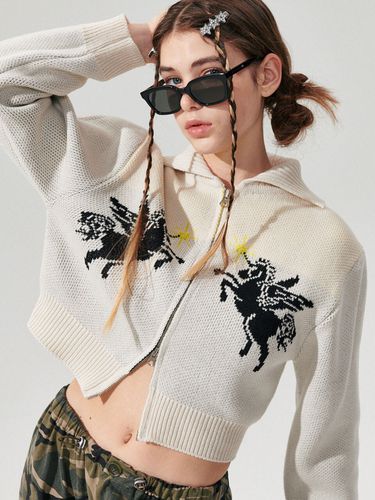 Unicorn Zip-Up Sweater - WONDER VISITOR - Modalova