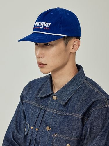 Signature Logo Snapback Cap _ Navy - Wrangler - Modalova