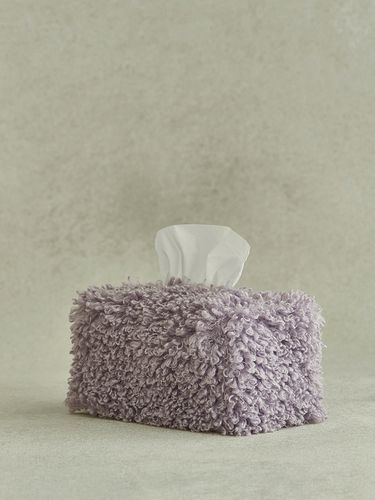 Creamy Lavender Boucle Tissue Case - DECOVIEW - Modalova