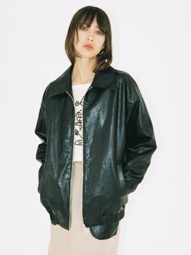 Sam Leather Blouson Jacket - THE ASHLYNN - Modalova