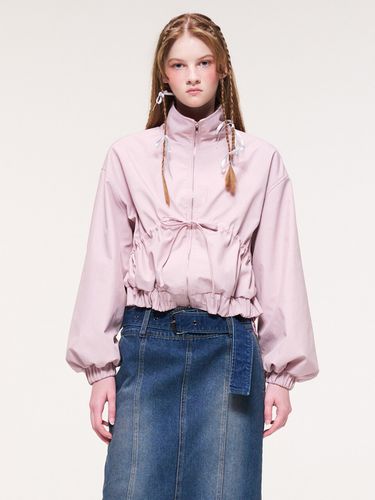 Shirred String Wind Jacket, Pink - ETMON - Modalova