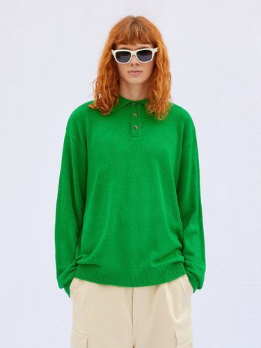 Boucle Collar Knit Sweat_Green - V2 - Modalova