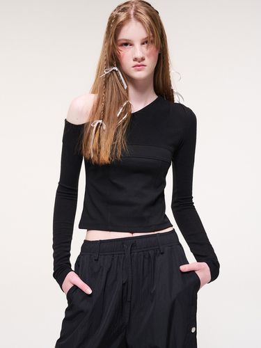 Top Layered T-shirt, Black - ETMON - Modalova