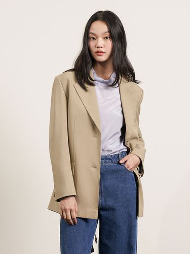 Oversized Belted Jacket - OLIVE DES OLIVE - Modalova