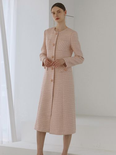 Anta / Pocket Tweed Dress - S BLANC - Modalova