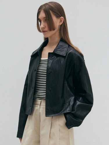 Single Minimal Leather Jacket - NICK&NICOLE - Modalova