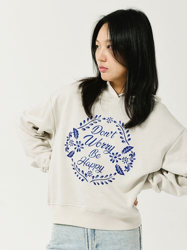 Flower Corolla Hoodie_Greige - lesoleilmatinee - Modalova