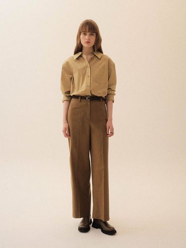 Semi Wide Wool Trousers - on&on - Modalova