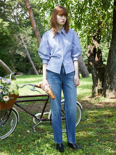 Cat Washed Denim Pants - on&on - Modalova