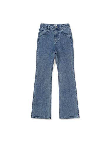 Mmlg W] Semi Boots-cut Pants_Mid Blue - Mmlg Women - Modalova