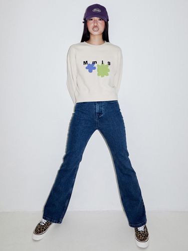 Mmlg W] Semi Boots-cut Pants_Indigo Blue - Mmlg Women - Modalova