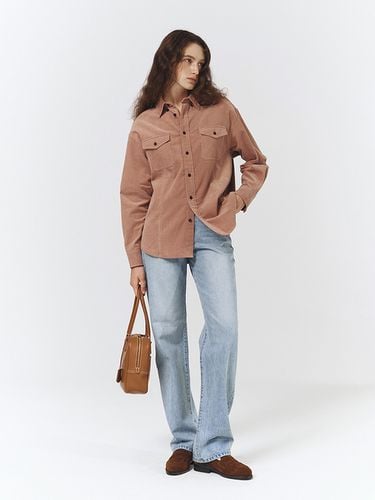 Unisex Corduroy Shirt_Soft Pink - Dunst for WOMEN - Modalova