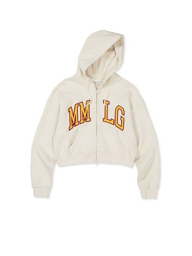 Mmlg W] Varsity Hoodie Zipup_Natural Soap - Mmlg Women - Modalova