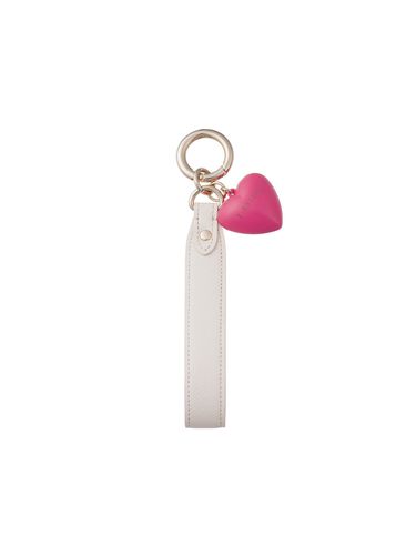 J.Letter Heart Strap Charm_Pink - J.ESTINA - Modalova