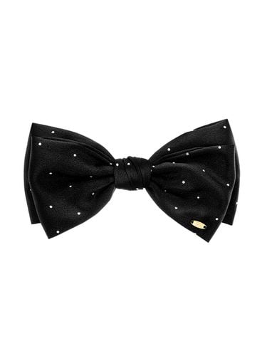 Lala Satin Dot Ribbon Hair Pin - J.ESTINA - Modalova