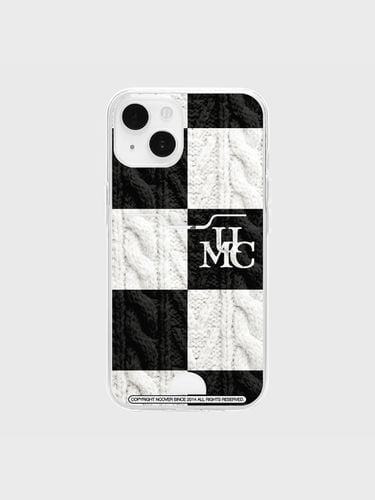 UMC Knit Checkboard Clear Card iPhone Case - NCOVER - Modalova