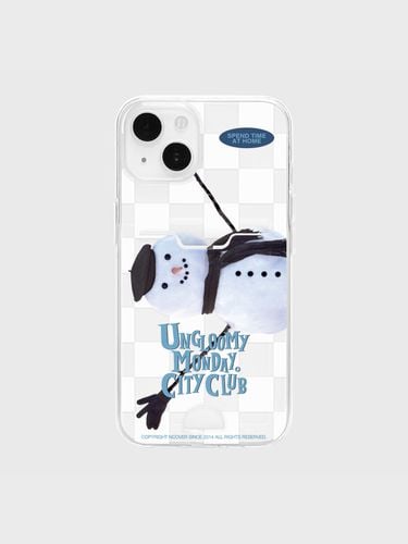 Checkerboard Snowman Clear Card iPhone Case_White - NCOVER - Modalova