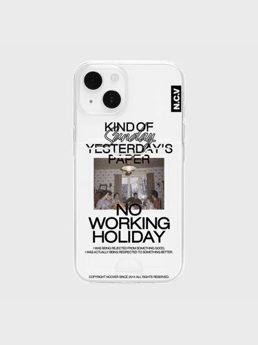 No Working Holiday Clear Card iPhone Case - NCOVER - Modalova