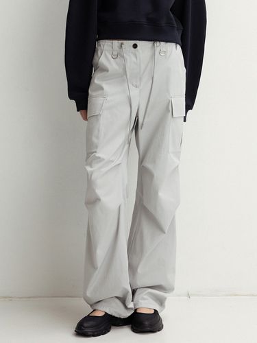 Drawstring Parachute Pants - Gray - LE - Modalova