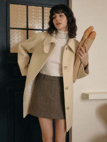 Kana Half Wool Coat_2 Colors - LOOKAST - Modalova