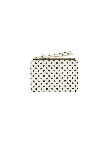 Emma Coin Purse White Black Dot - AVECMOTO - Modalova