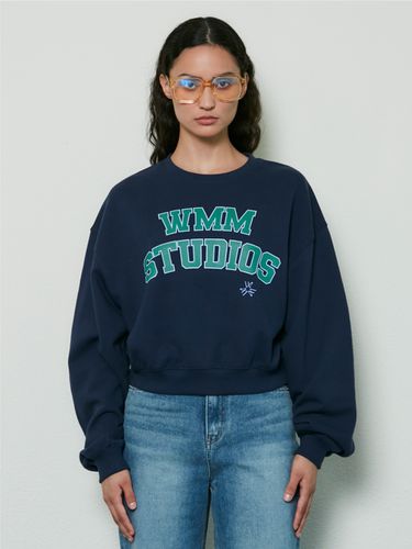 Cropped Logo Sweatshirt - WMMSTUDIOS - Modalova