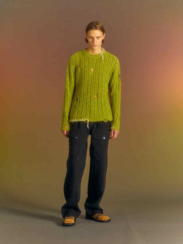 Ollen Distressed Crewneck Sweater - ADSB ANDERSSON BELL for MEN - Modalova