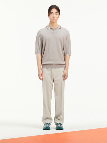 PLADS] Collared Knit Pullover [] - T.I FOR MEN - Modalova