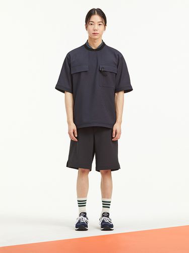 PLADS] M.P.C Air Dot Woven T-shirt [] - T.I FOR MEN - Modalova