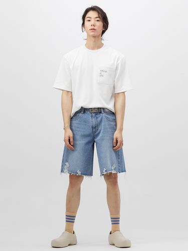 PLADS] Pocket T-shirt [White] - T.I FOR MEN - Modalova