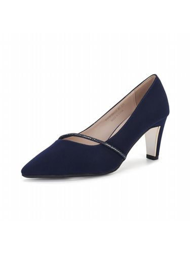 Cross Jewel Line Pumps (7cm)_Navy - FORMEL CAMELE - Modalova