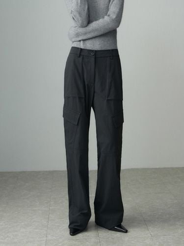 Wide Pocket Cargo Pants_Charcoal - RE RHEE - Modalova