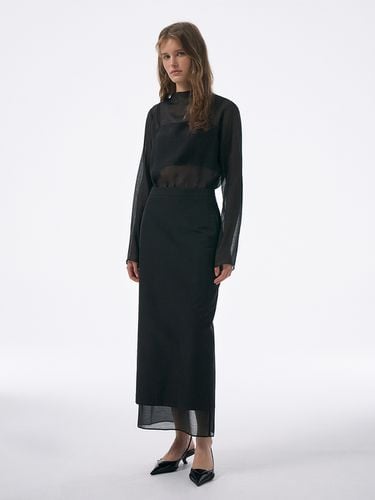 H-Line Layered Skirt_Black - Lamerei - Modalova