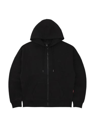 Smile Zip-Up Hoodie (Black) - W. standard - Modalova