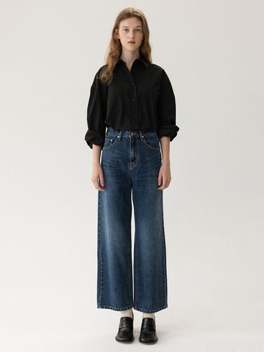 S Cropped Jeans - Blue - KINDERSALMON - Modalova