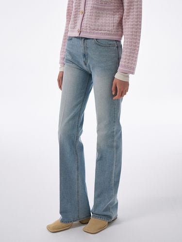 Pleated Denim Pants - Lamerei - Modalova