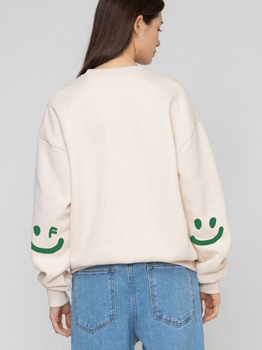 UNISEX] Elbow Smile Drawing Sweatshirt - GRAVER - Modalova