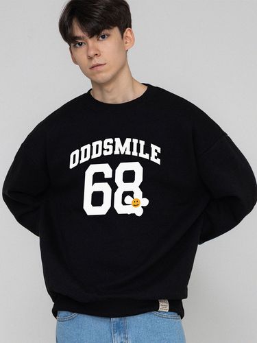 UNISEX] ODD SMILE 68 Flower Smile Sweatshirt - GRAVER - Modalova