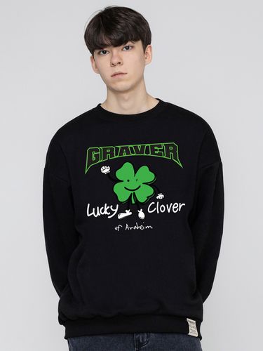 UNISEX] Lucky Clover Center Sweatshirt (4 Color) - GRAVER - Modalova