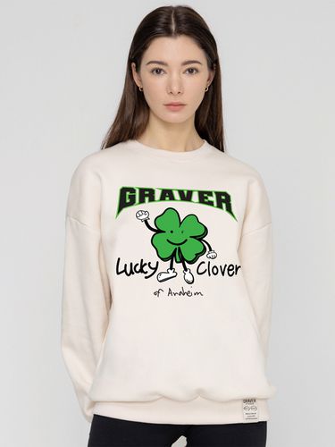 UNISEX] Lucky Clover Center Sweatshirt - GRAVER - Modalova