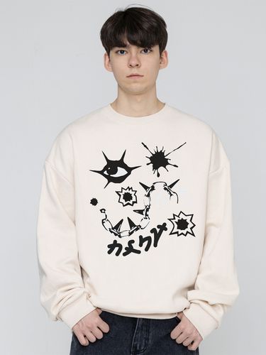 ODNR-UNISEX] Eye Bullet Mark Sweatshirt - GRAVER - Modalova