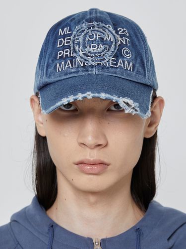 Core Denim Ball Cap (Washed Blue) - Millo Archive - Modalova