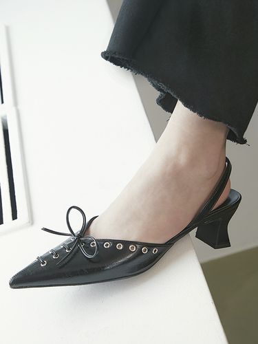 Eyelet-Details Slingback_Black - KHIHO - Modalova