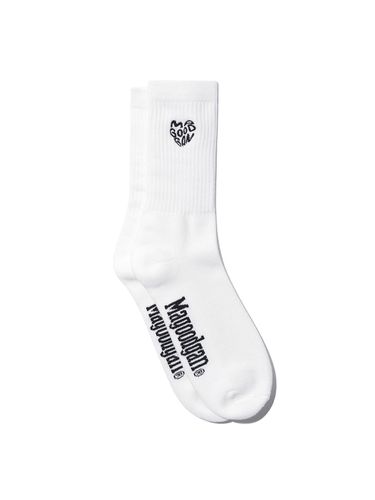 Athletic 9402 Heart Embroidered Sports Socks - MAGOODGAN - Modalova