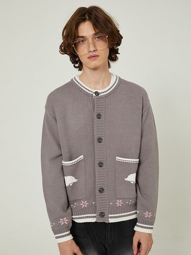 Knitted Cardigan _ Grey - WAIKEI - Modalova