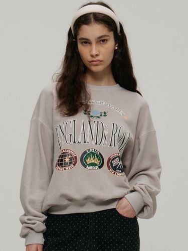 England Rose Print Sweatshirts_Grey - a.t.corner - Modalova