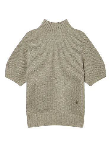 Half-Neck Volume Short Sleeve Knit_3 Colors - a.t.corner - Modalova