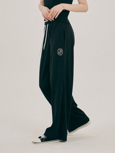 Moment Cool Cotton Embroidered Wide Leg Pants - mellurbane - Modalova