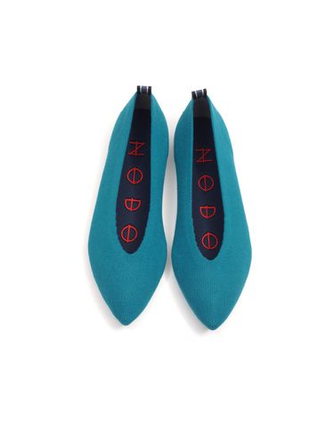 Point Knit Flat_Deep Green Blue - NODO - Modalova