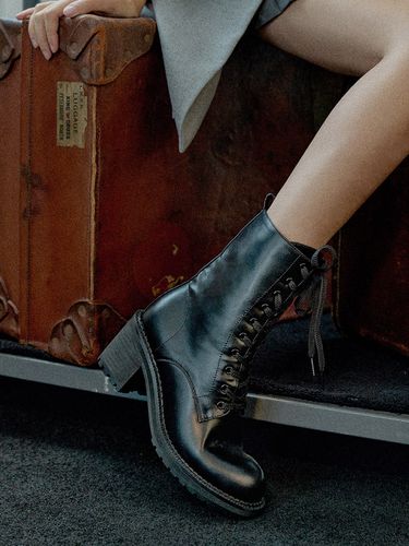 Rita Lace-up Walker Heel Boots - SHOEHI - Modalova